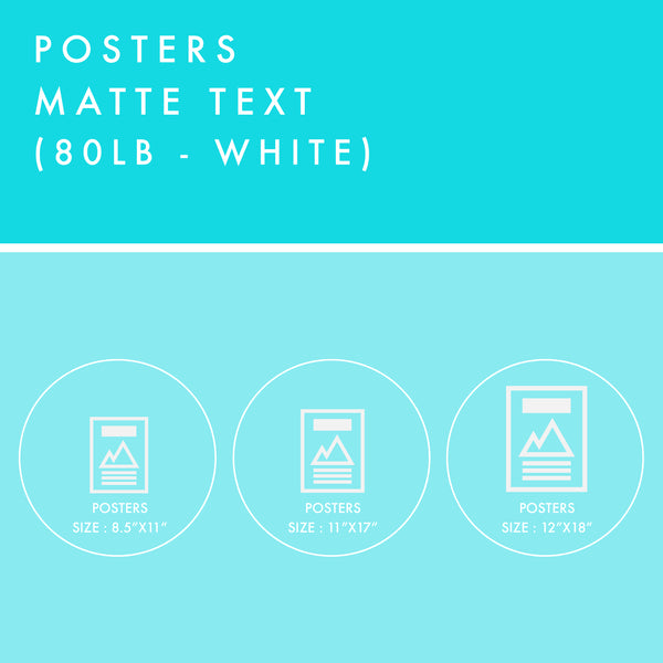 Posters - 80lb Matte Text - White